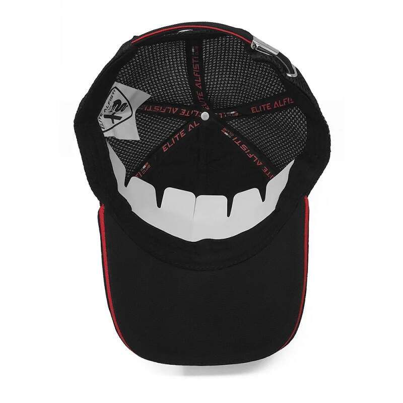 Siateczkowa czapka z daszkiem Alfa Romeo Elite casual czarna