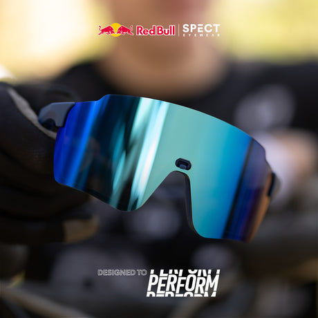 Okulary przeciwsłoneczne Red Bull Spect STUN czarne z brązową soczewką