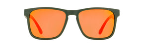 Red Bull Spect EDGE sunglasses green with mirrored lenses