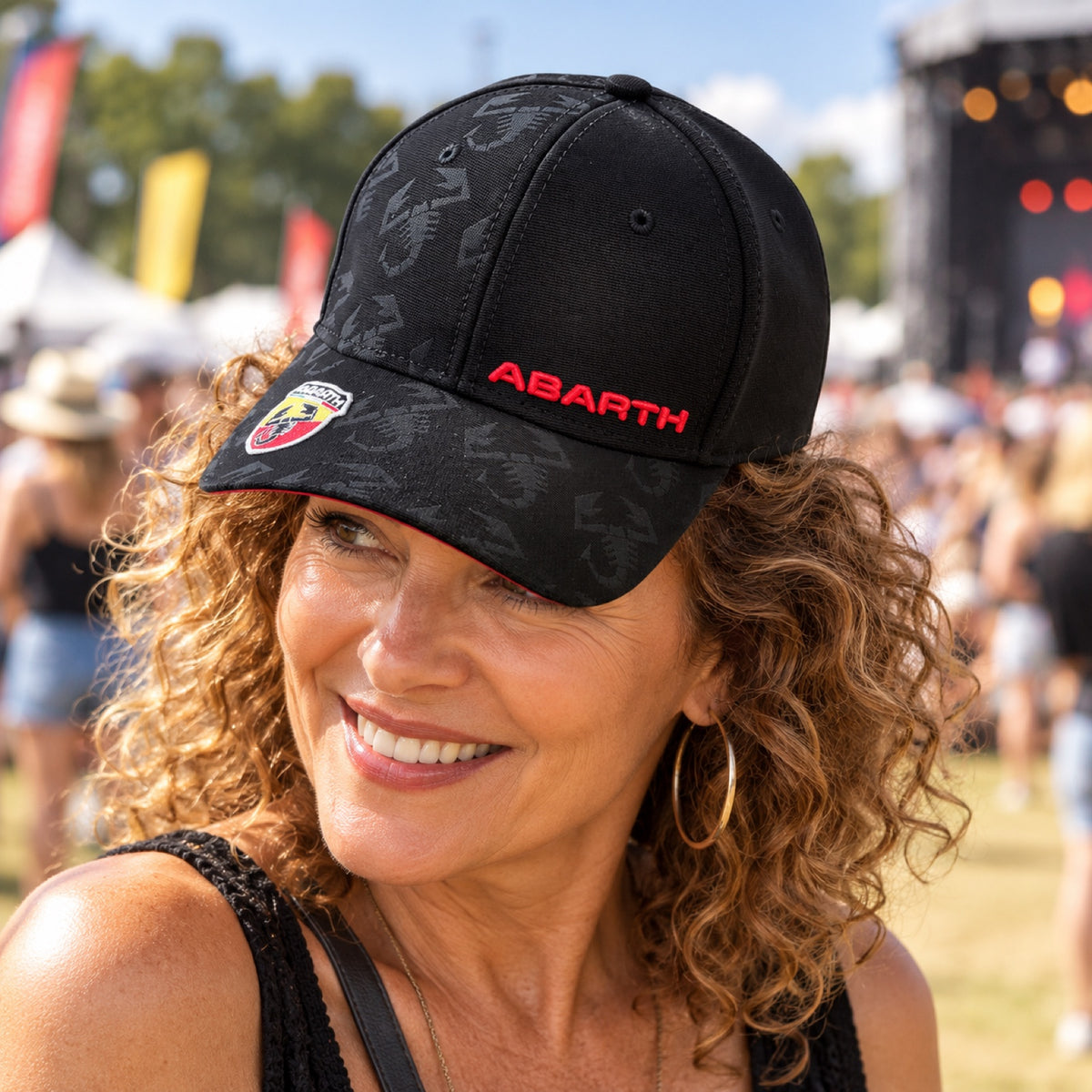 Czapka z daszkiem Abarth – czarna – zdjęcie poglądowe (AI)