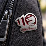 Alfa Romeo 110th Anniversary Metal Badge – Red – illustrative photo (AI)
