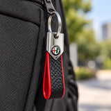 Alfa Romeo BAND Keyring – Carbon Red – illustrative photo (AI)