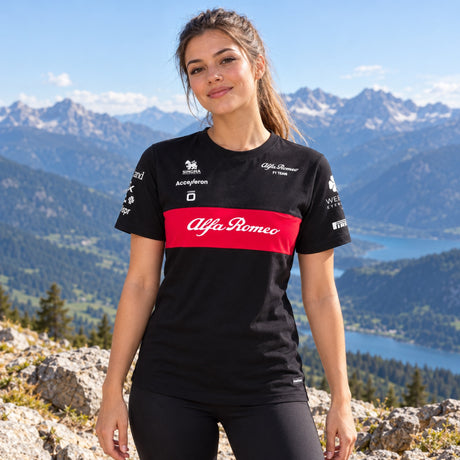 Koszulka Alfa Romeo F1 Team – czarna – zdjęcie poglądowe (AI)