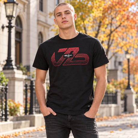 Koszulka kibica Alfa Romeo F1 Team Valtteri Bottas – czarna – zdjęcie poglądowe (AI)