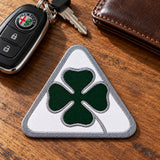Naszywka Alfa Romeo Quadrifoglio – 50 mm – zdjęcie poglądowe (AI)