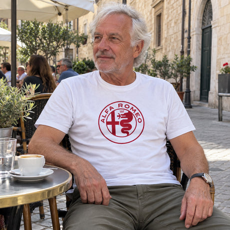 Alfa Romeo T-Shirt SERPENTINE WHITE – White – ilustrační foto (AI)