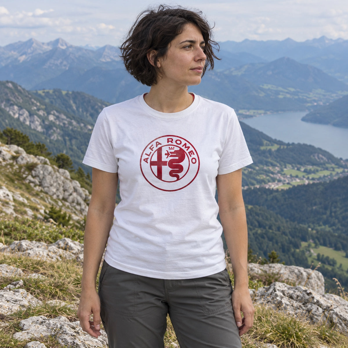 Alfa Romeo T-Shirt SERPENTINE WHITE – White – ilustrační foto 2 (AI)