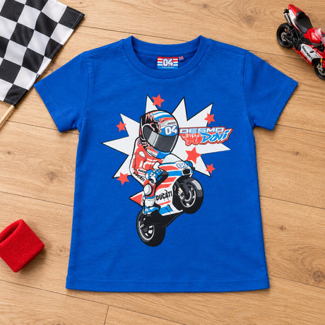 Andrea Dovizioso CARTOON Kids' T-Shirt – illustrative photo (AI)