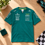 Aston Martin F1 Team Kids' T-Shirt 2026 – Green – ilustrační foto (AI)