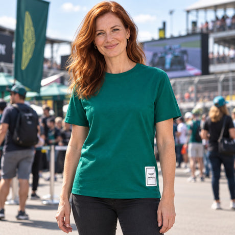 Koszulka casual Aston Martin F1 Team LOGO – zielona – zdjęcie poglądowe (AI)