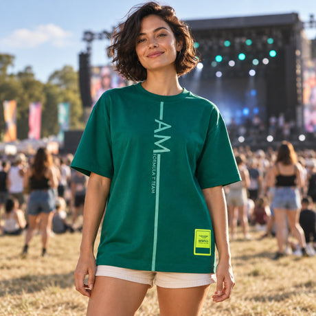 Koszulka casual oversize Aston Martin F1 Team – zielona – zdjęcie poglądowe (AI)
