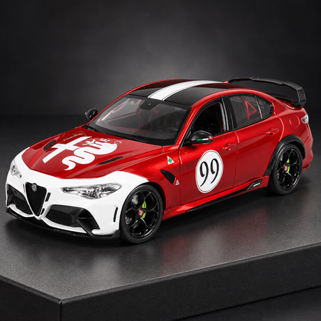 Model Bburago Alfa Romeo Giulia GTAm nr 99 – zdjęcie poglądowe (AI)