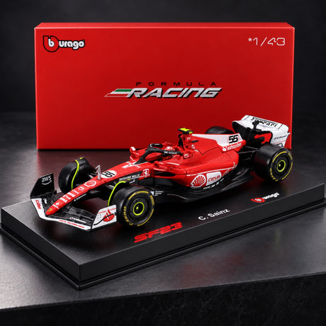 Model Scuderia Ferrari SF-23 Bburago #55 Sainz Las Vegas 2023 1:43 Signature – zdjęcie poglądowe (AI)