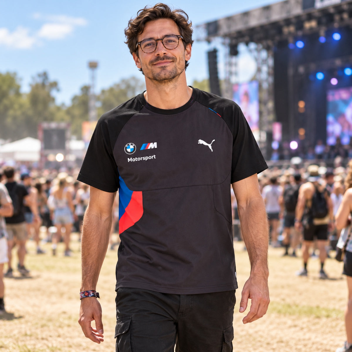 BMW Motorsport x Puma Team T-Shirt – Black – illustrative photo (AI)