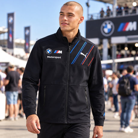 Sportowa kurtka zespołowa BMW Motorsport – granatowa – zdjęcie poglądowe (AI)