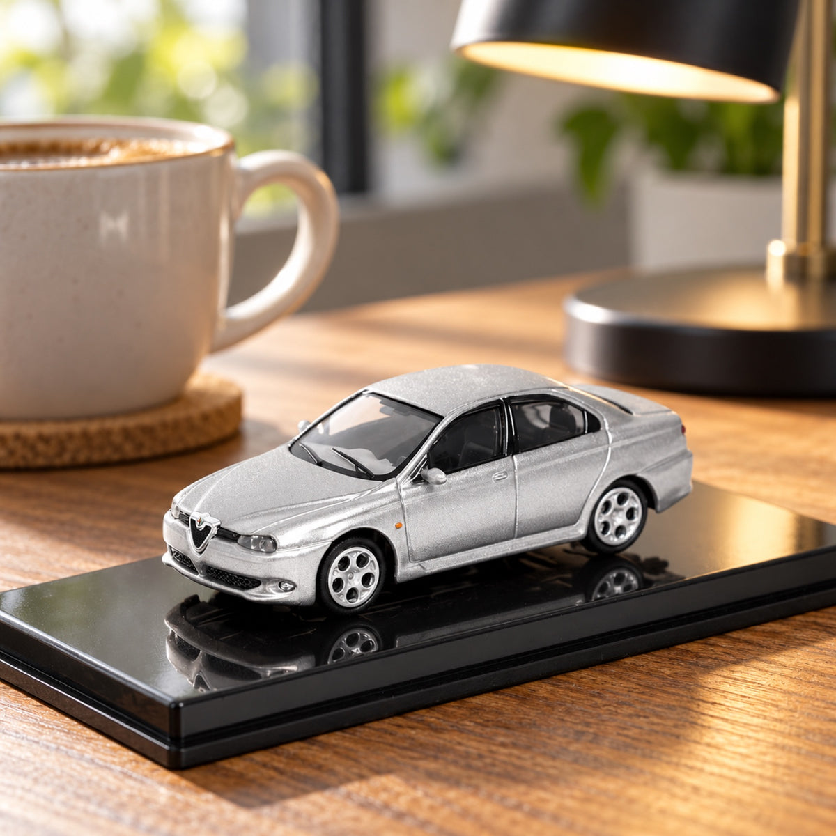 Model Alfa Romeo 156 GTA 1:87 – srebrny – zdjęcie poglądowe (AI)