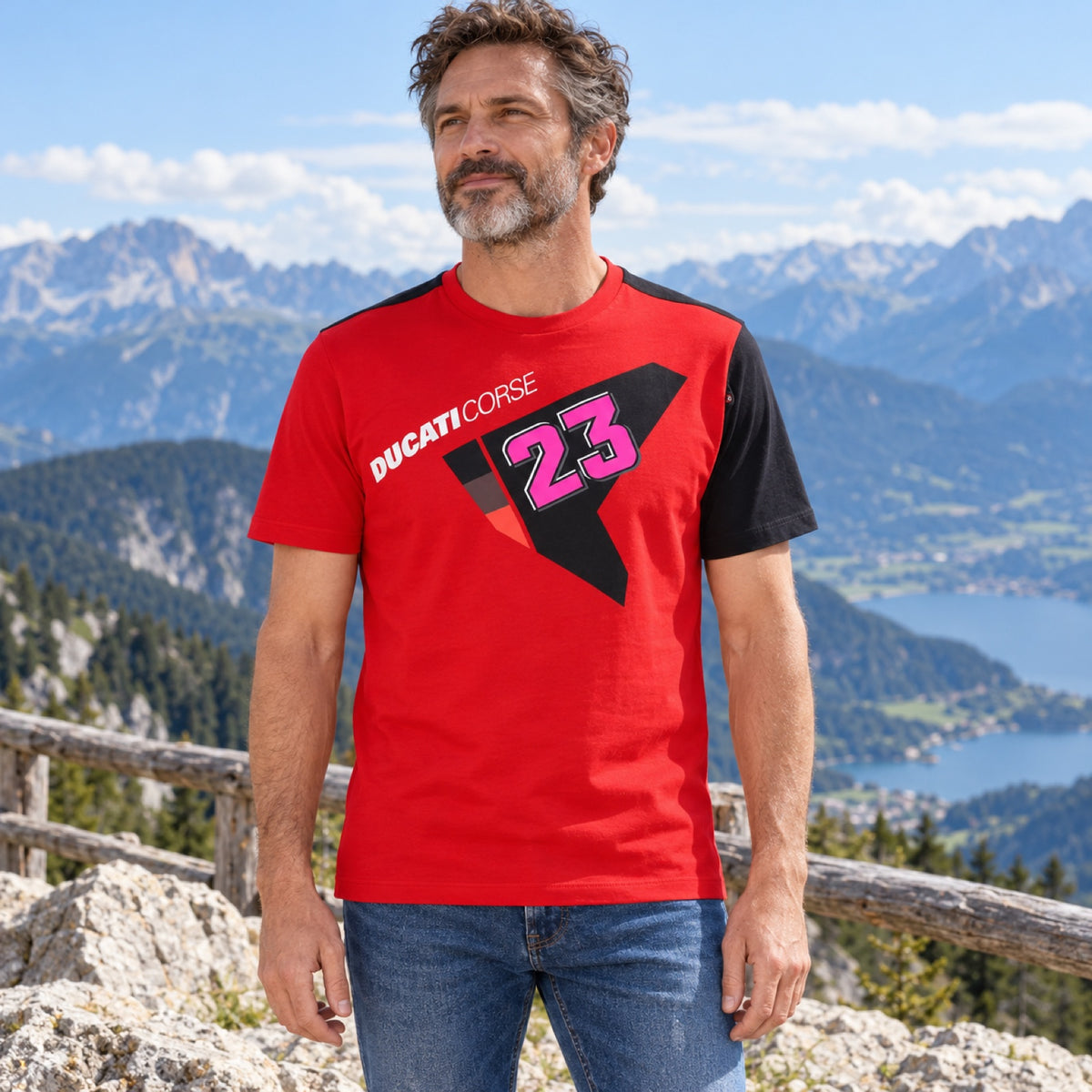 Ducati Corse x Enea Bastianini T-Shirt – illustrative photo (AI)