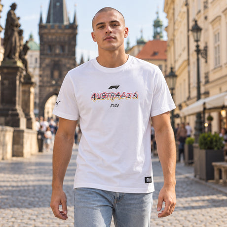 Koszulka lifestyle F1 Puma Australia SE – zdjęcie poglądowe (AI)