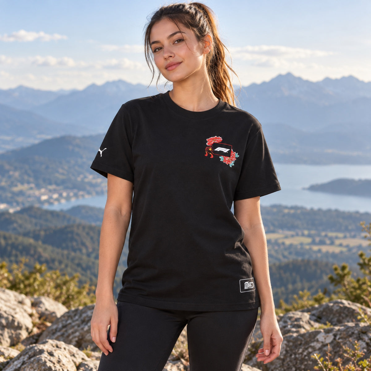 F1 Puma Japan SE Lifestyle T-Shirt – Black – illustrative photo (AI)