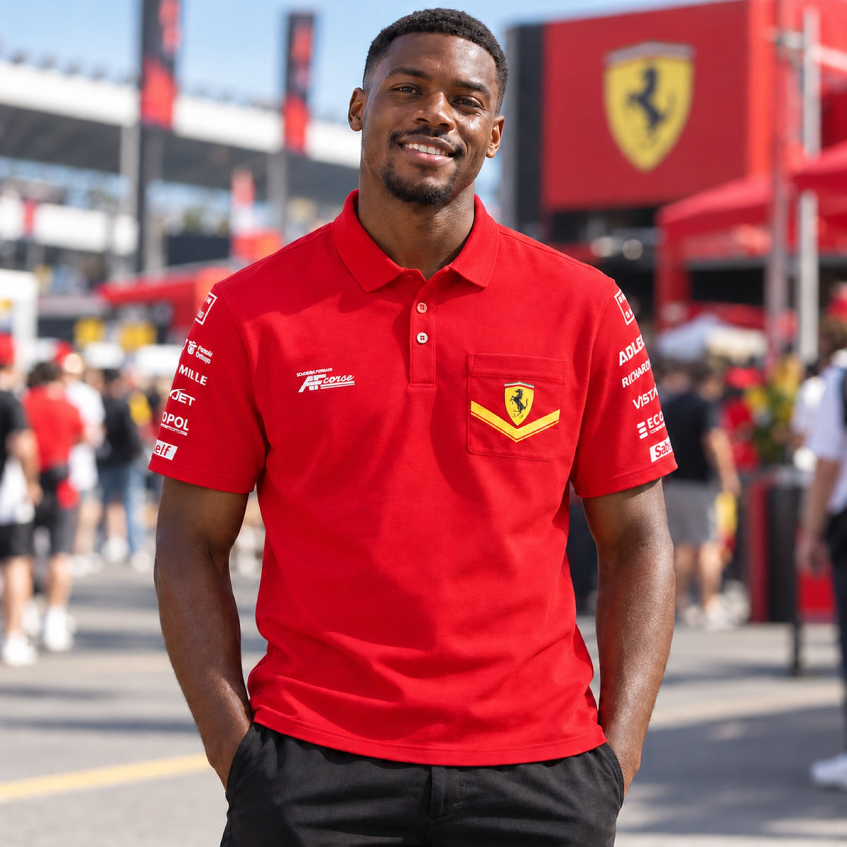 Ferrari Hypercar 499P Le Mans Team Polo – Red – illustrative photo (AI)