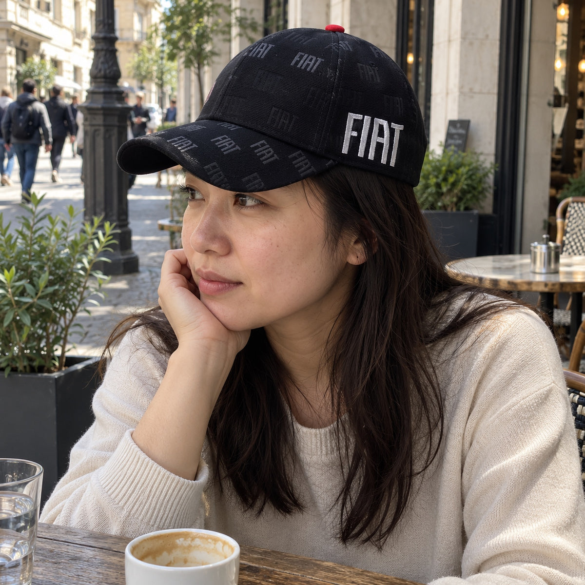 Fiat Cap – Black, Licensed Product – ilustrační foto 2 (AI)
