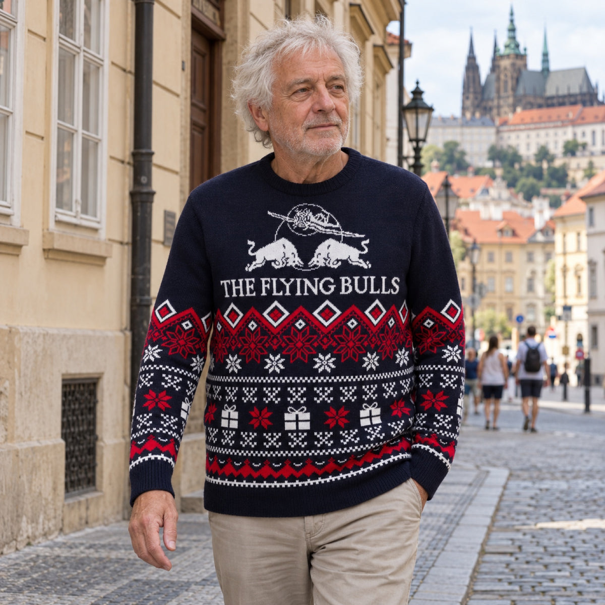 Zimowy sweter The Flying Bulls – Winter Edition – zdjęcie poglądowe (AI)