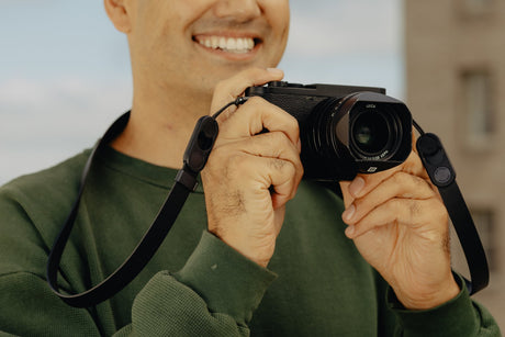 Peak Design Form - leather camera strap, long - black