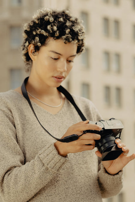 Peak Design Form - leather camera strap, standard - black