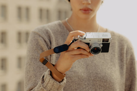 Peak Design Cuff - leather camera wrist strap - Brown