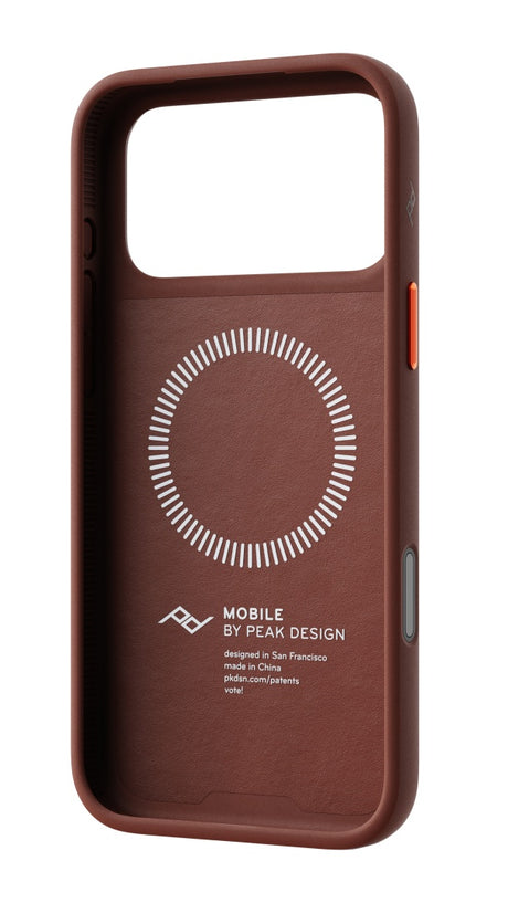 Peak Design Everyday Case Non-Slimlink iPhone 18 Pro Max - Redwood Clarino