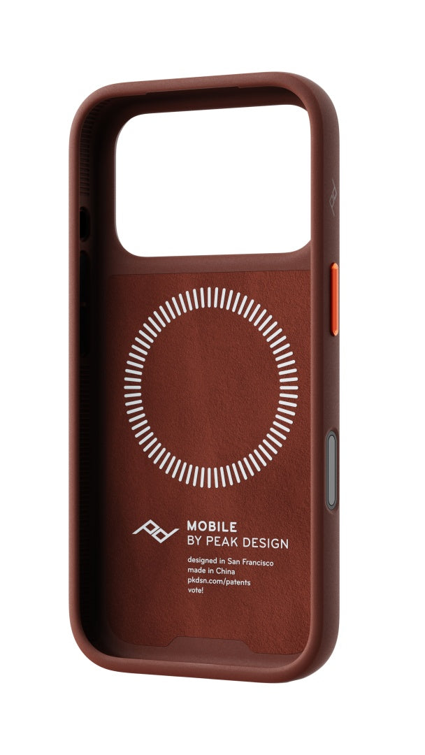 Peak Design Everyday Case Non-Slimlink iPhone 18 Pro - Redwood Clarino