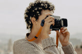 Peak Design Form - leather camera strap, short - Amber