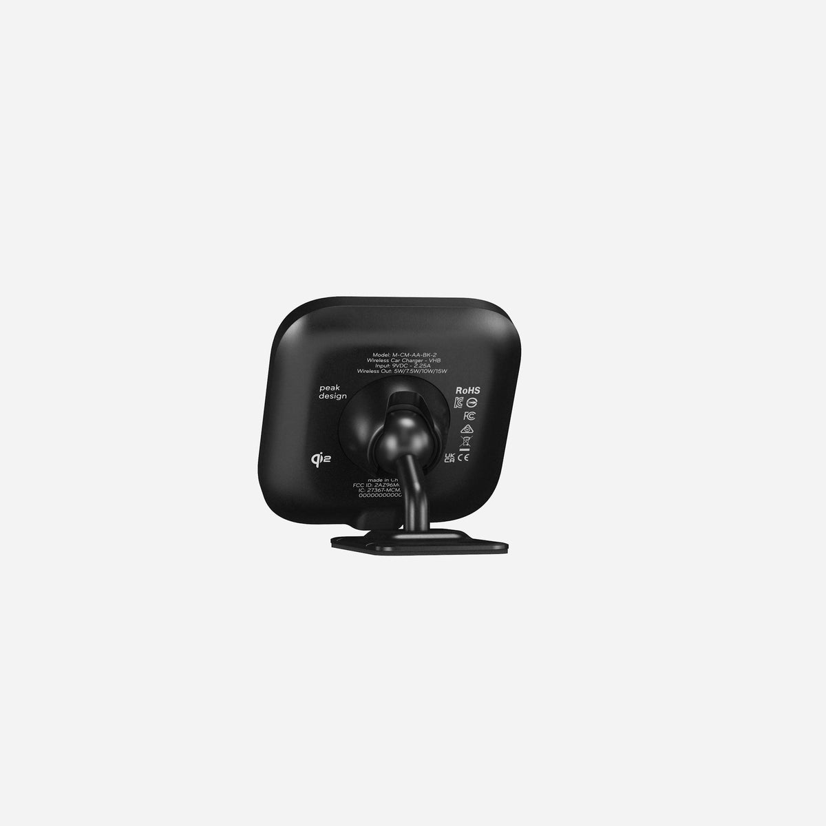 Peak Design Car Mount - VHB - Charging - Black