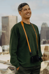 Peak Design Form - leather camera strap, long - Amber