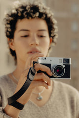 Peak Design Cuff - leather camera wrist strap - black