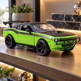 Model Szybcy i wściekli Dodge Challenger SRT8 Off-Road 1:24 – zielono-czarny – zdjęcie poglądowe (AI)