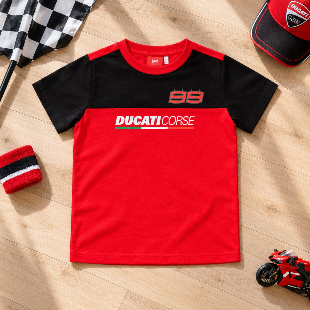Koszulka dziecięca Jorge Lorenzo DUCATI – zdjęcie poglądowe (AI)