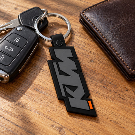 KTM Racing Keyring with KTM Logo – Black – illustrative photo (AI)