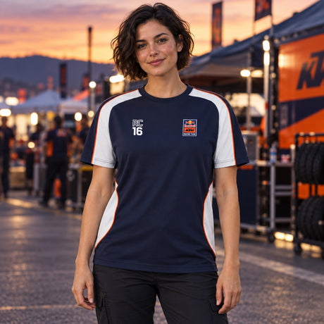 Koszulka zespołowa KTM Red Bull Racing PULSE – granatowa – zdjęcie poglądowe (AI)