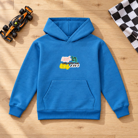 Lando Norris LN4 STICKER Kids' Hoodie – Blue – ilustrační foto (AI)