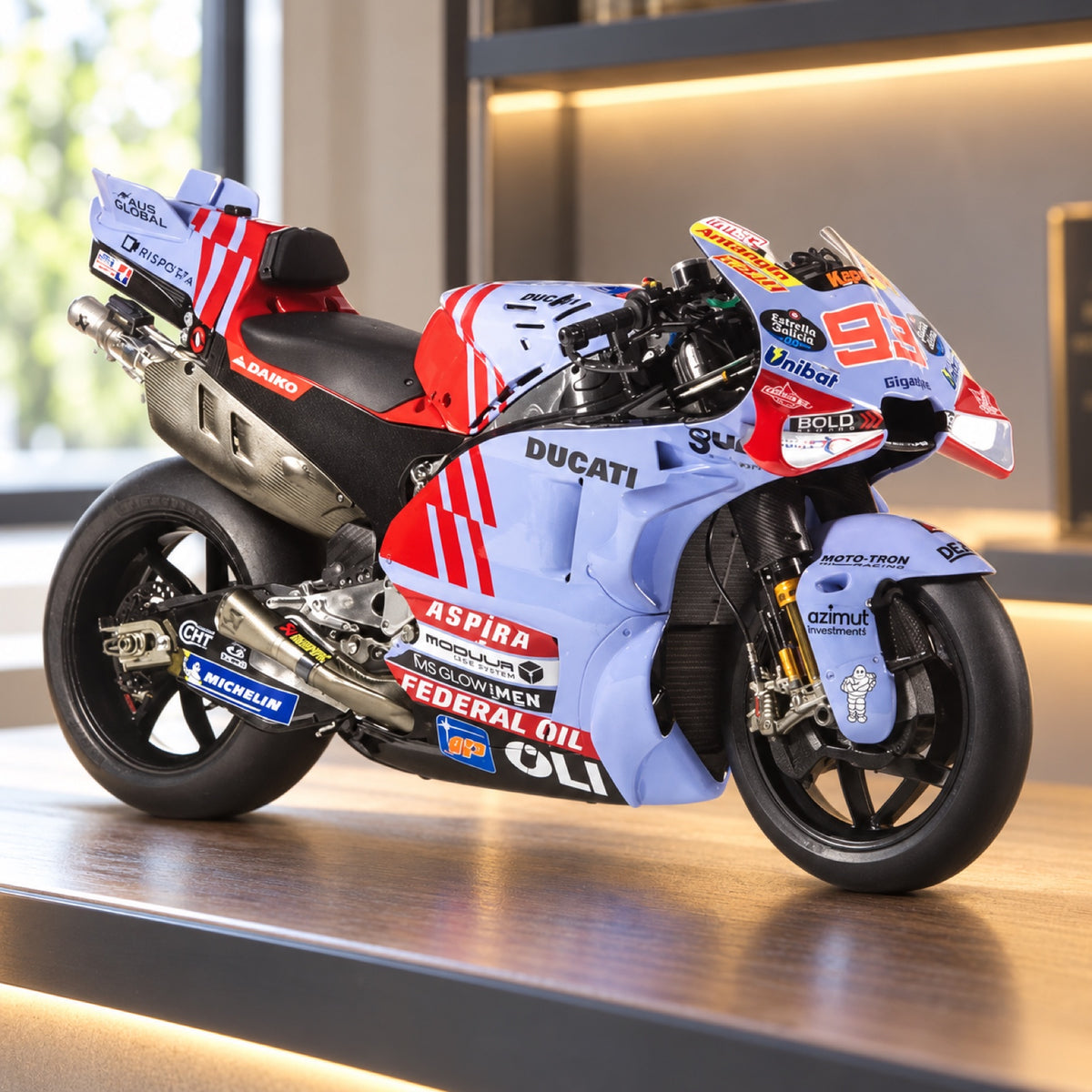 Model Ducati MotoGP 2024 GP23 – Marc Marquez #93 – zdjęcie poglądowe (AI)