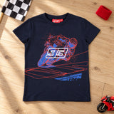 Marc Marquez Motorbike Kids' T-Shirt – Navy – 10–11 Years – illustrative photo (AI)