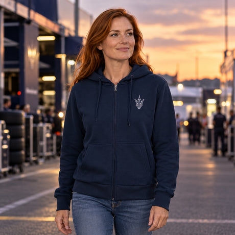 Męska bluza z kapturem Maserati – granatowa – zdjęcie poglądowe (AI)