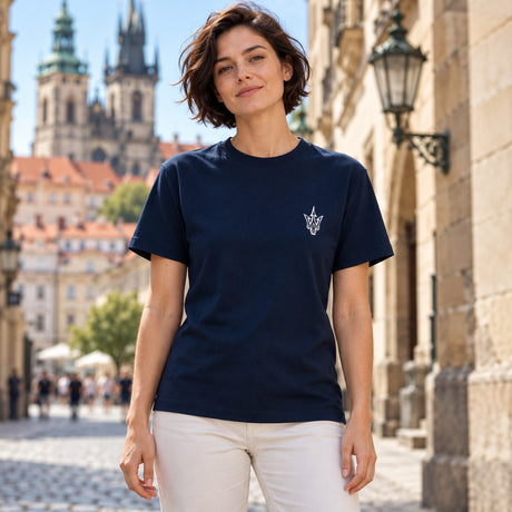 Męska koszulka Maserati z małym logo trójzębu – zdjęcie poglądowe (AI)