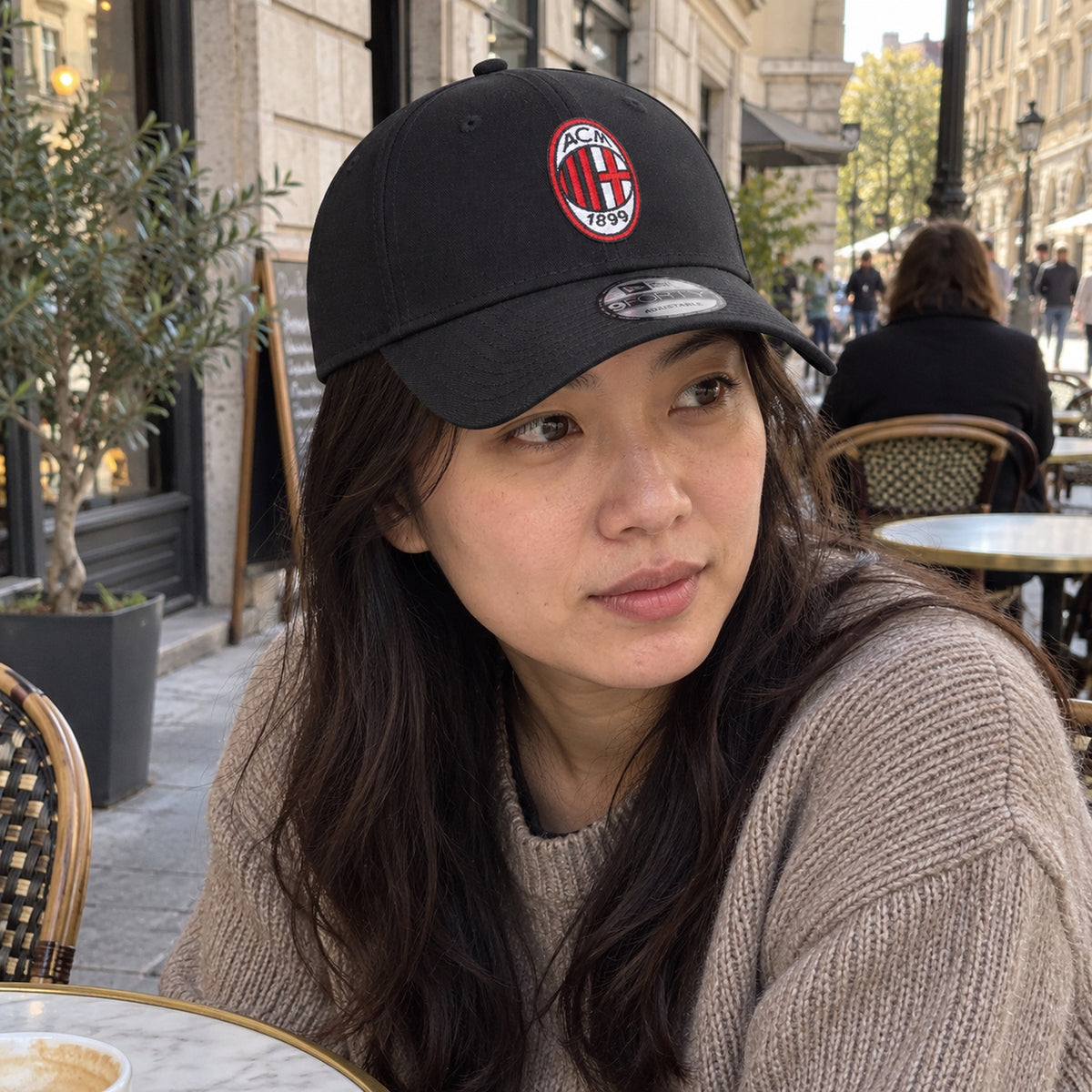 AC MILAN 9FORTY CORE Cap – Black – ilustrační foto 2 (AI)