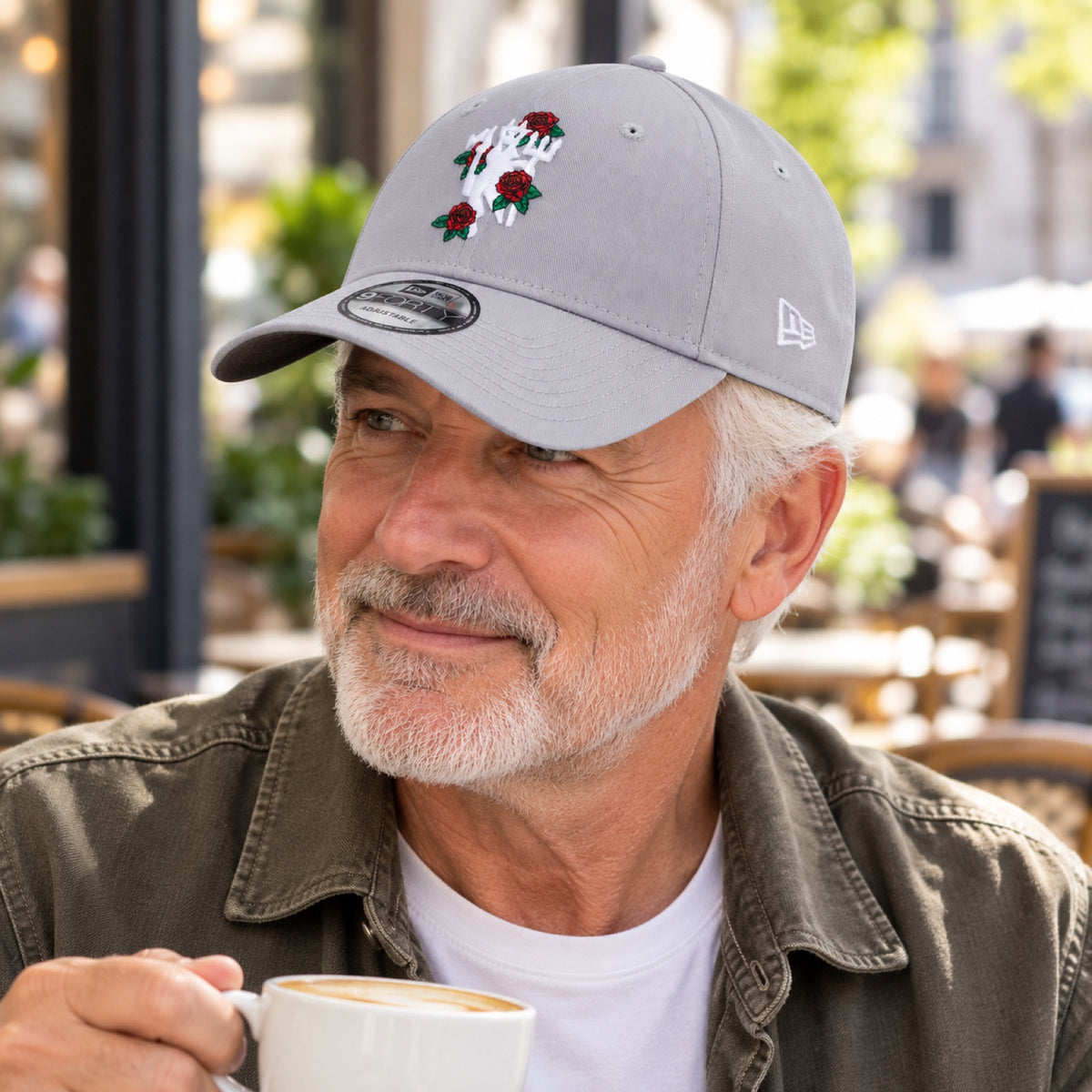 MANCHESTER UNITED 9forty ROSE Cap – Grey – illustrative photo (AI)