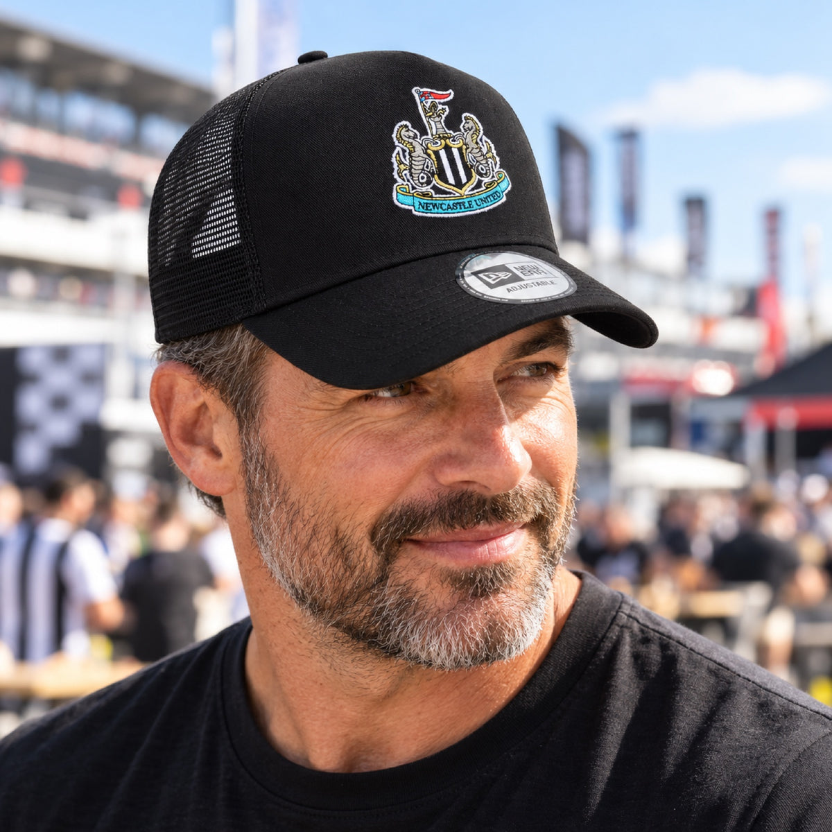 Newcastle United EF Mesh Cap – Black – illustrative photo (AI)