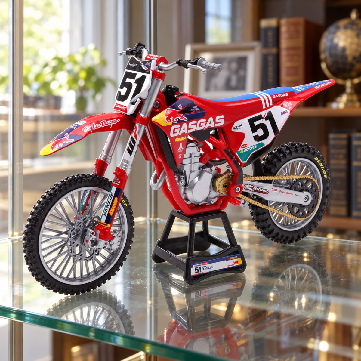 Model motocykla GASGAS MC 450 F J. Barcia – zdjęcie poglądowe (AI)