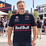 Oracle Red Bull Racing Team T-Shirt with Sponsor Logos – illustrative photo (AI)
