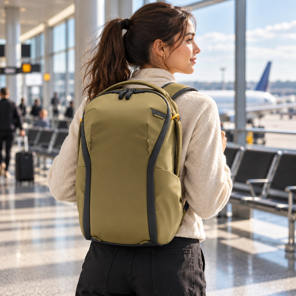 Peak Design Everyday Backpack 15L Zip – Kelp – illustrative photo (AI)